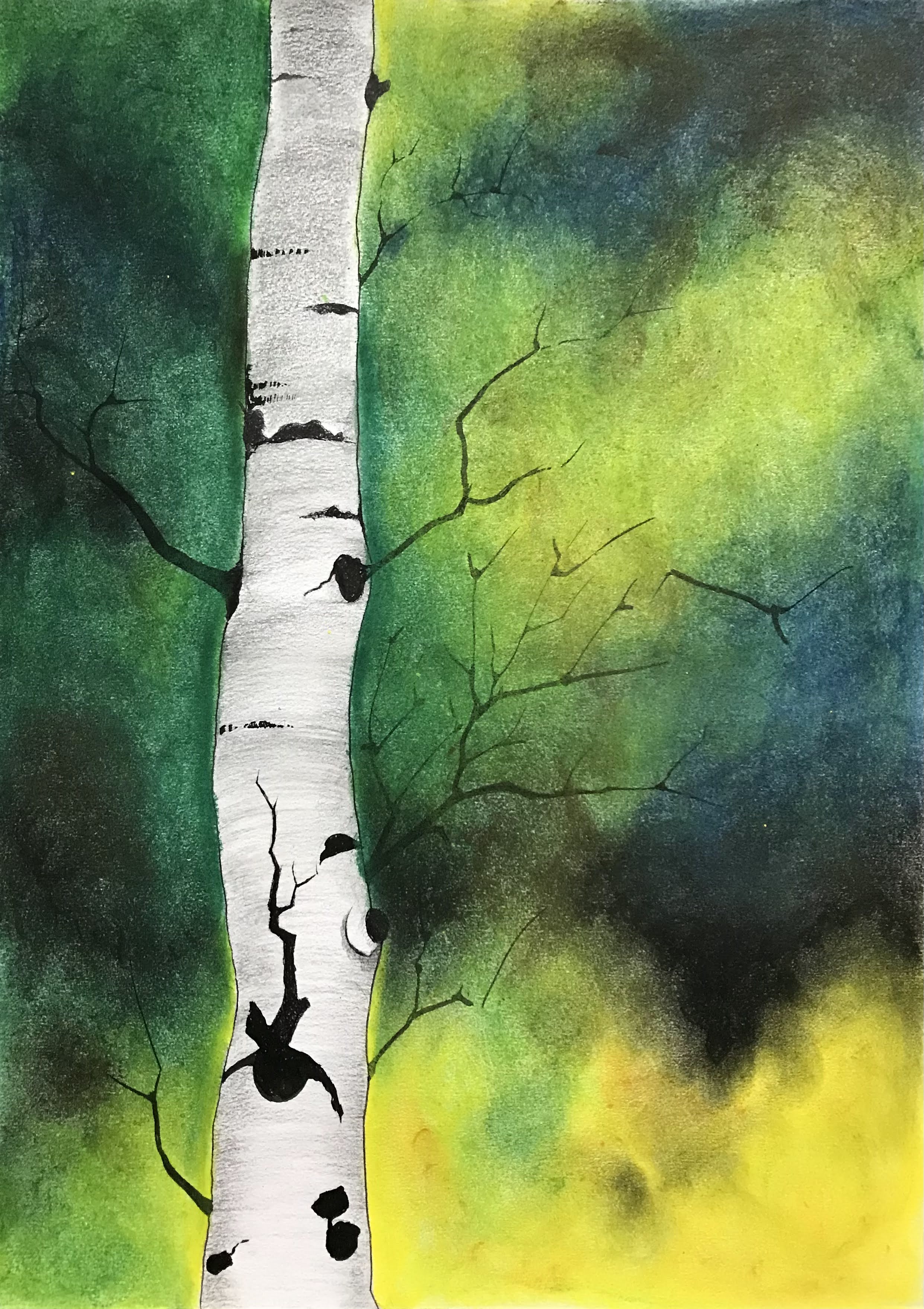 The Cosmos - Acrylic and Ink